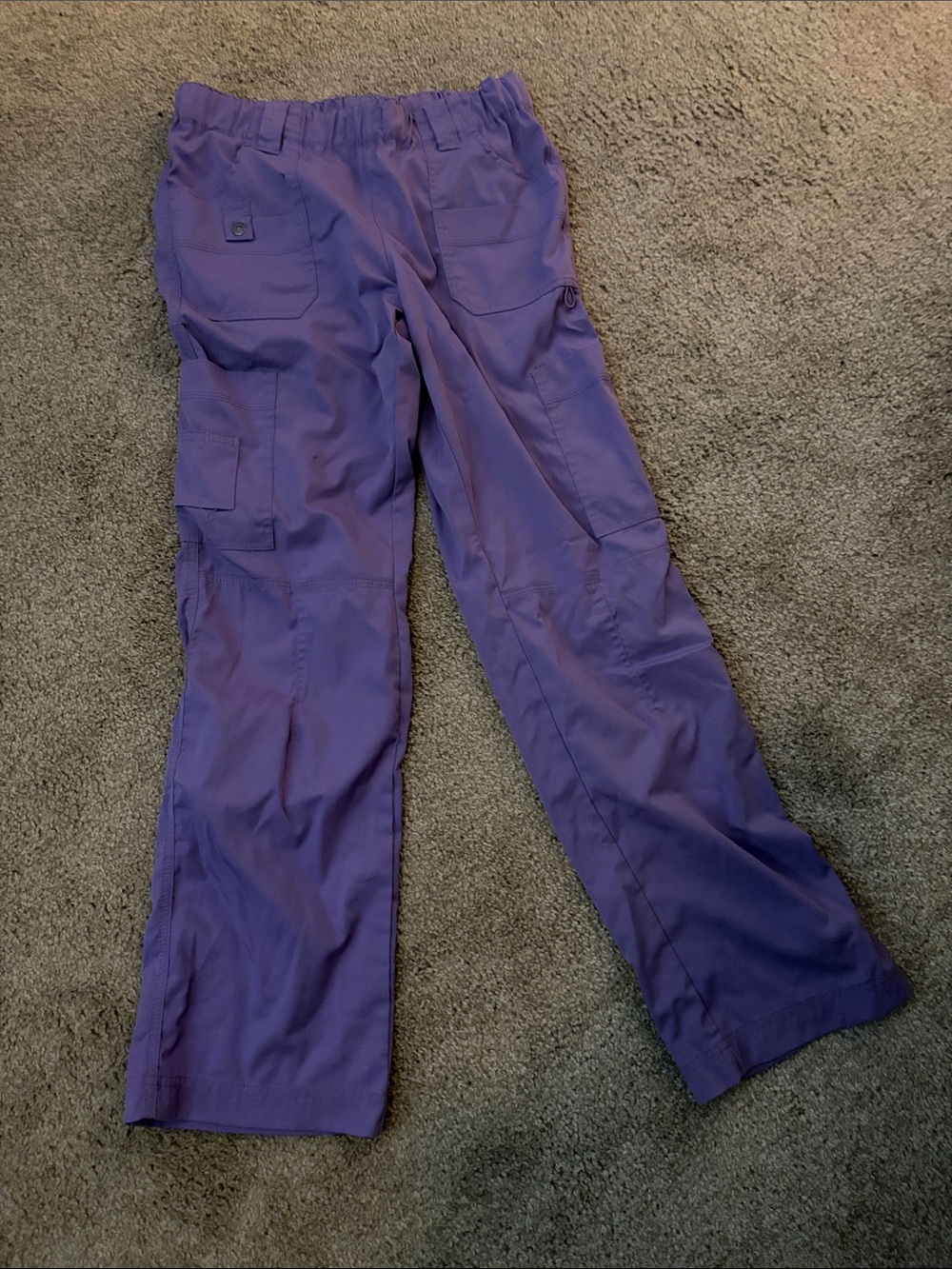 Women’s Purple Cargo Scrub Pants